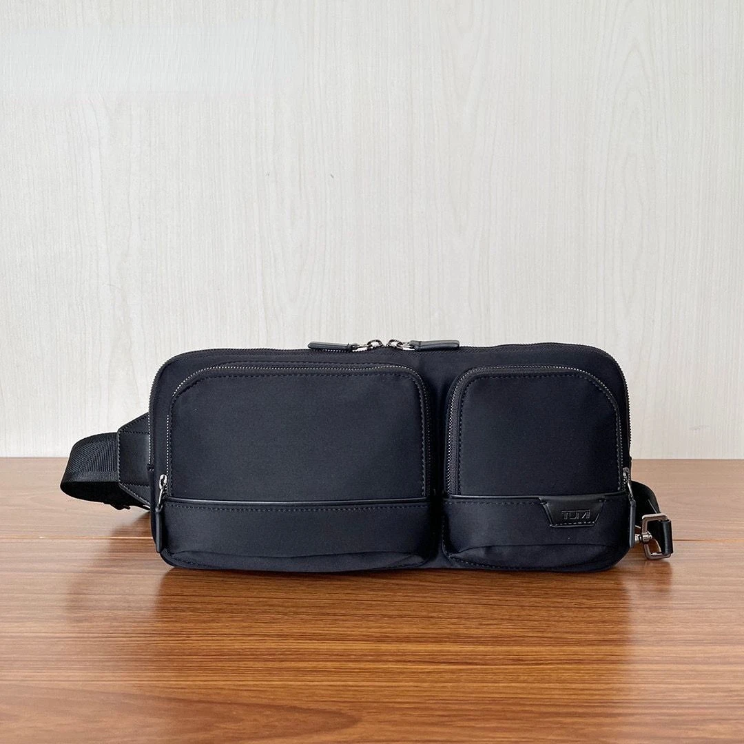 Tumi Harrison Series Business Simple Lightweight Fashion Nylon Men's Chest Bag Pouch Bag for Men Sling Crossbody Bags