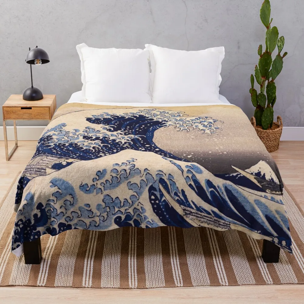 

The Great Wave off Kanagawa от Katsushika Hokusai (c 1830-1833), тонкое одеяло, фланелевое одеяло