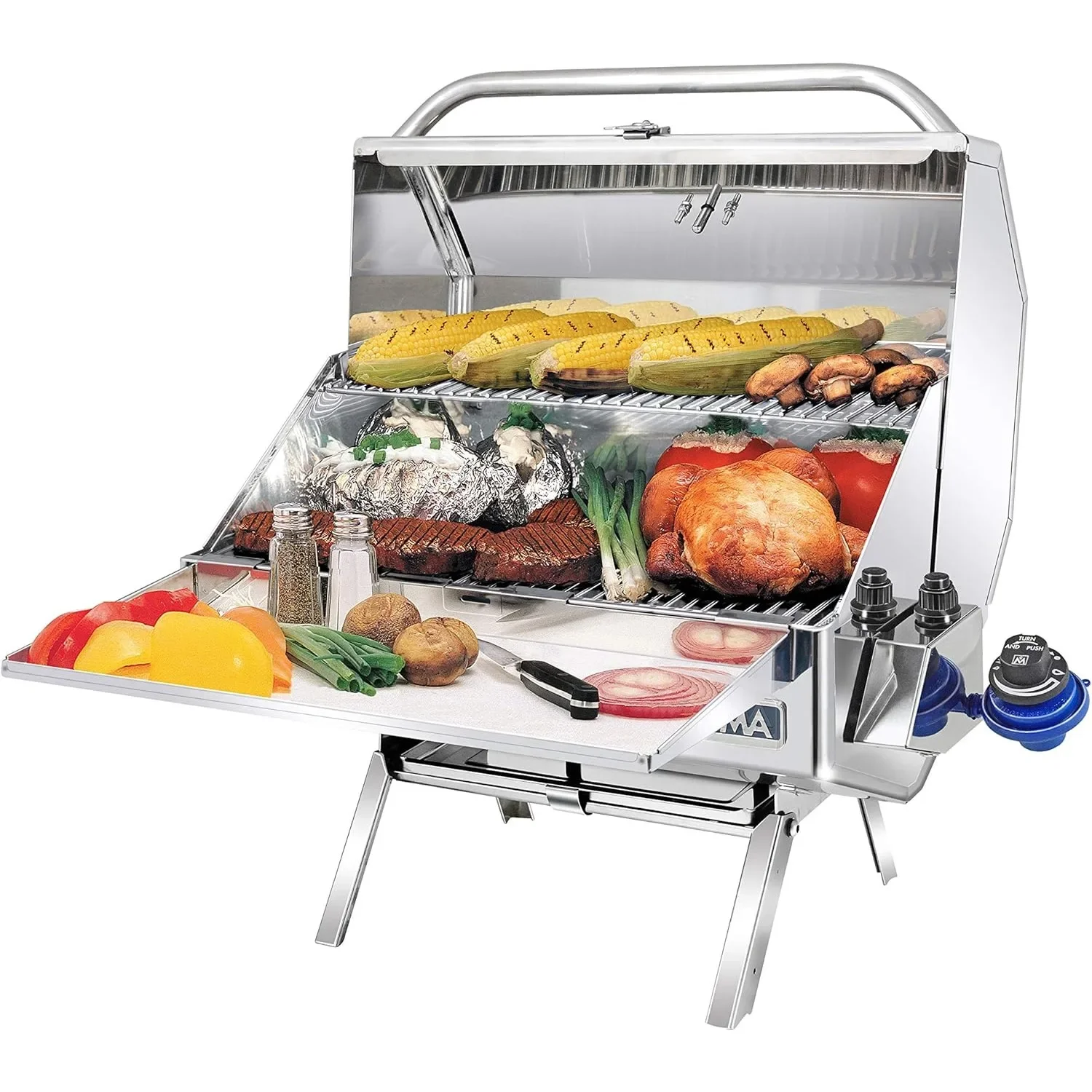 Для продуктов Magma классический газовый гриль для гурманов Catalina II A10-1218-2 Multi One Size