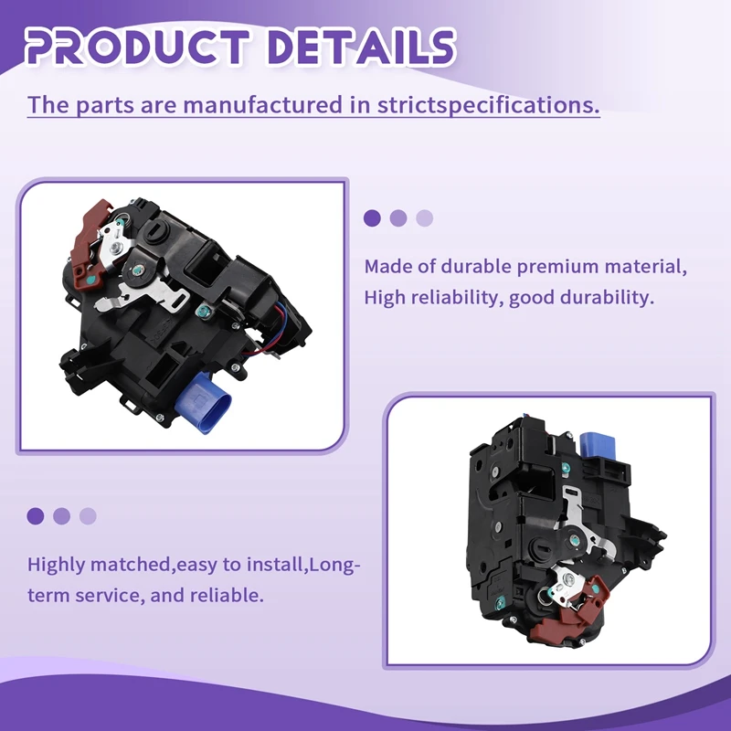 Привод защелки замка задней правой двери для VW Golf GTI MK5 Touran Phaeton Skoda Octavia Porsche Cayenne 955