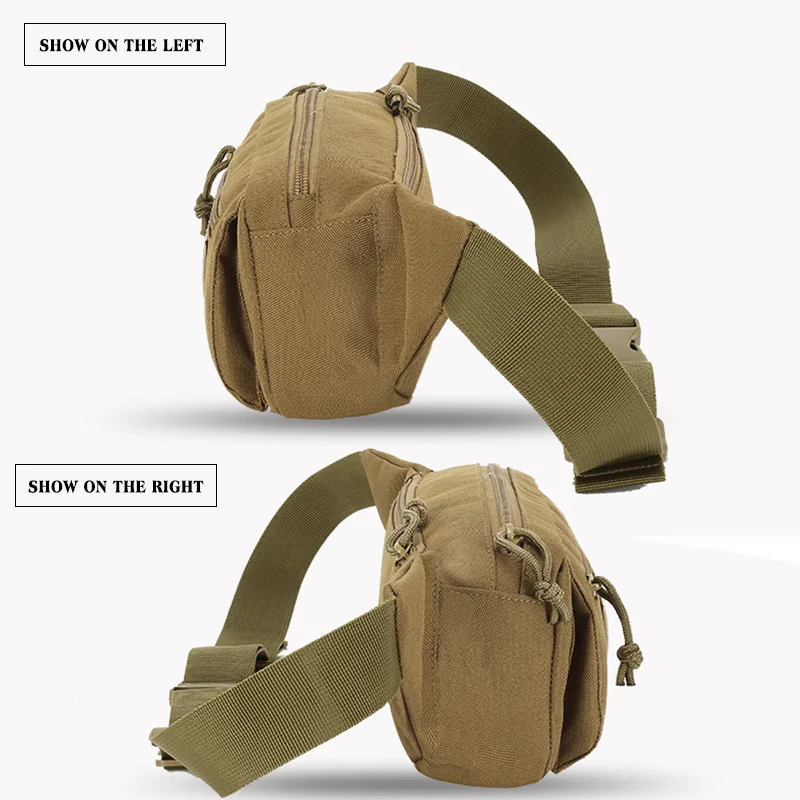 Sports Running Waist Bag Women Pocket Phone Bag Small Gym Bag Nature Hike Tactical Belt Bag Men Shoulder Purse Camping Equipment