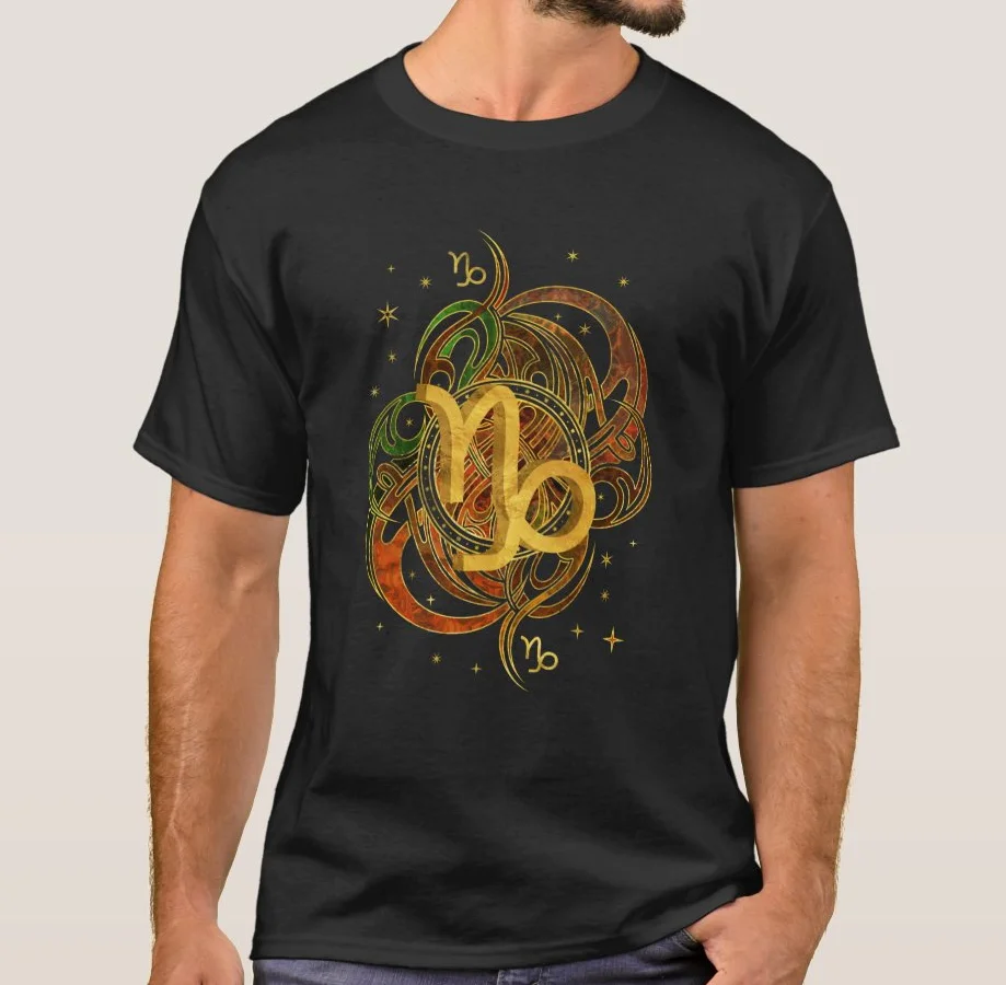 Модная футболка с изображением Козерога знака зодиака и элемента земли подарок