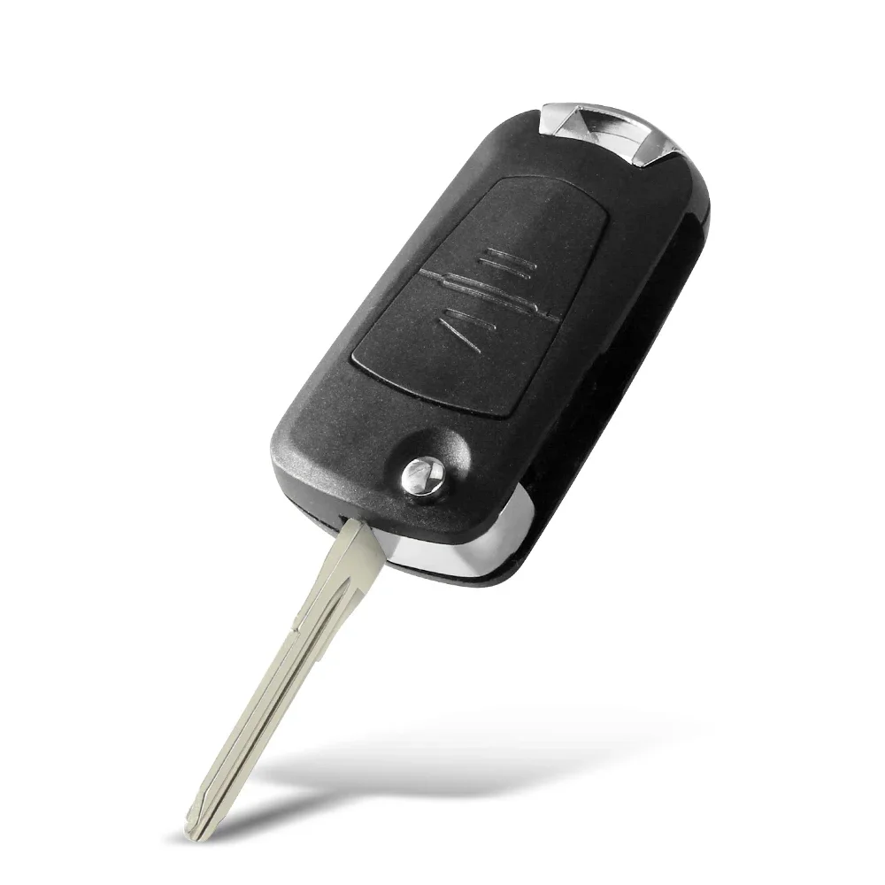 Фото KEYYOU 1 шт., 2 кнопки, складной флип-чехол для дистанционного ключа с необрезанным лезвием для Vauxhall Opel Astra Vectra Zafira, чехол для автомобильного ключа №4