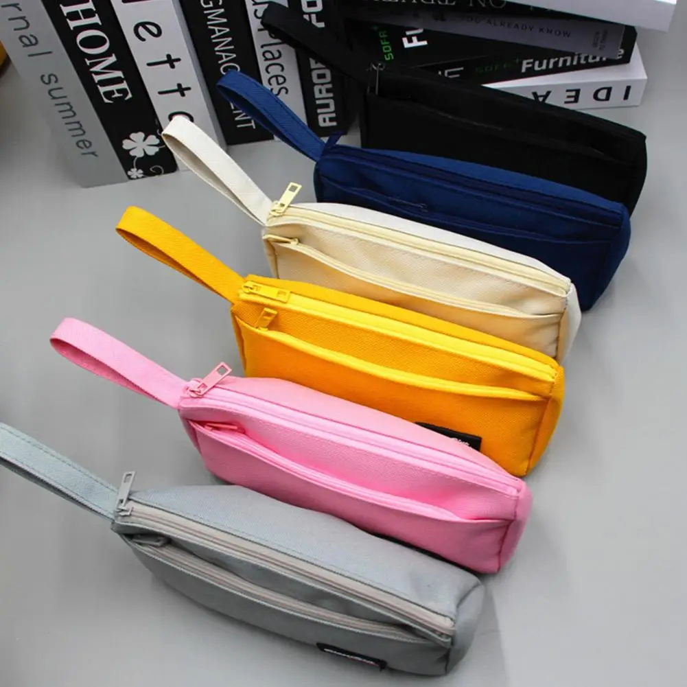 

Pencil Pouch Creative High Capacity School Supplies INS Classic Boys Girls Pencil Case for Daily Use