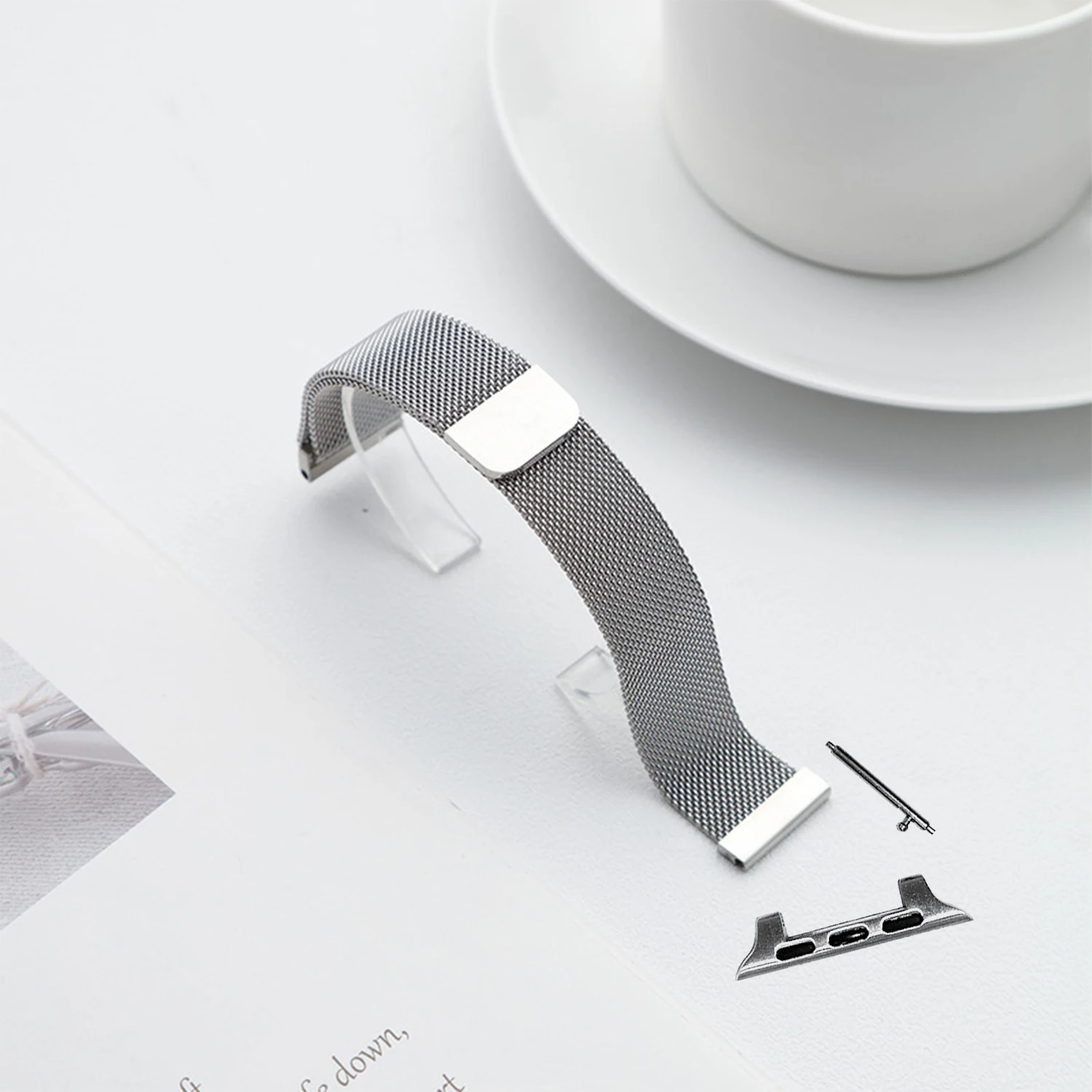 Milanese Magnet watch strap 14mm width size Slim Stainless Steel Watch Band Magnetic Loop Strap for apple series