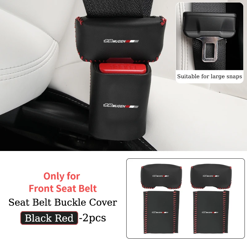 

Автомобильная кожаная защитная накладка на ремень безопасности для Honda Mugen Power Civic 5D Accord 8 DC2 DC5 EK EG EP3 FD2 FK8