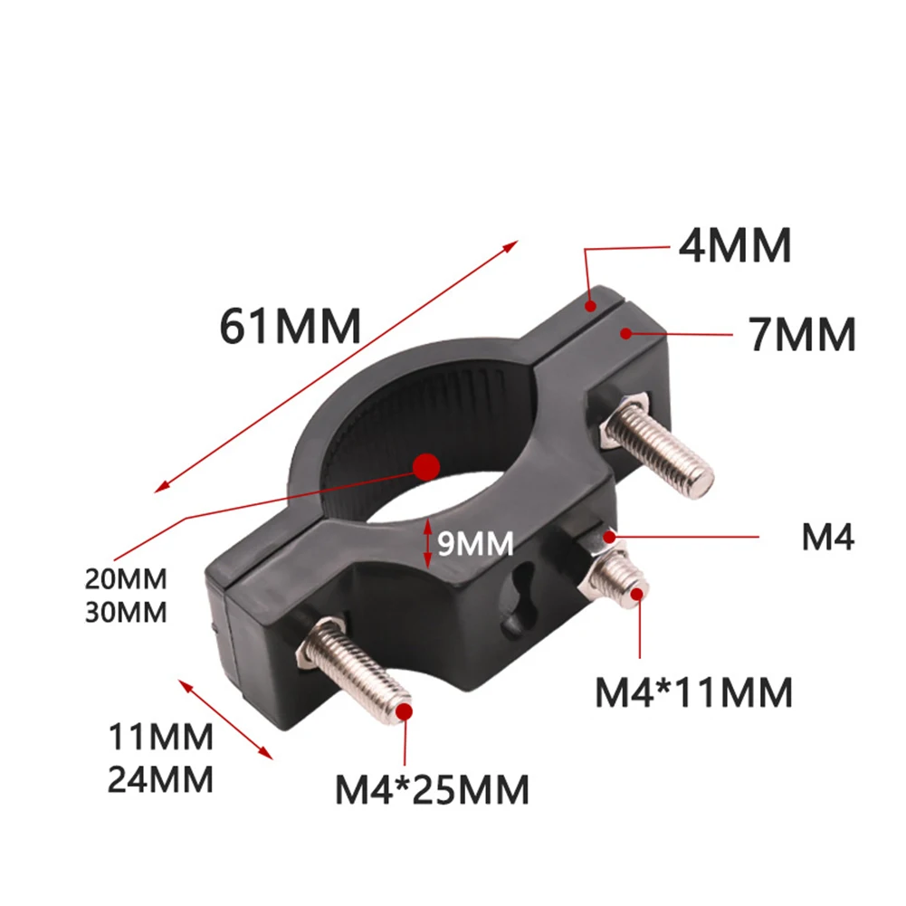 

Bicycle Motorcycle Scooter Handlebar Mount Front LED Flashlight Holder Clip Bicycle Accessories Equipments Bike Parts
