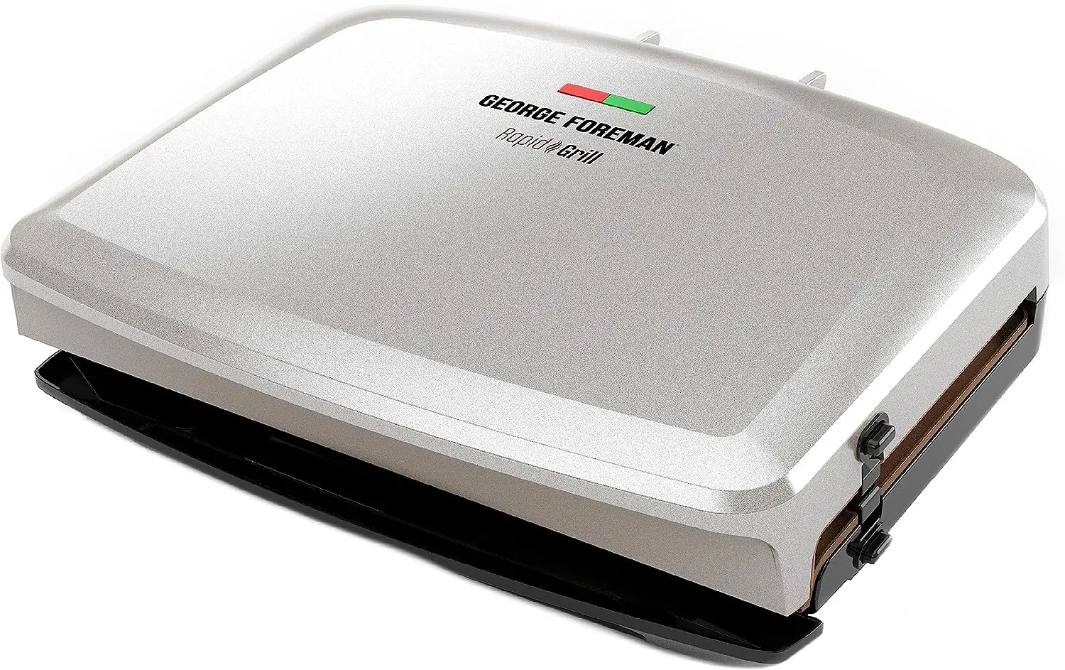 

5-Serving Removable Plate Indoor Grill and Panini Press - White Gold with Bronze Plates
