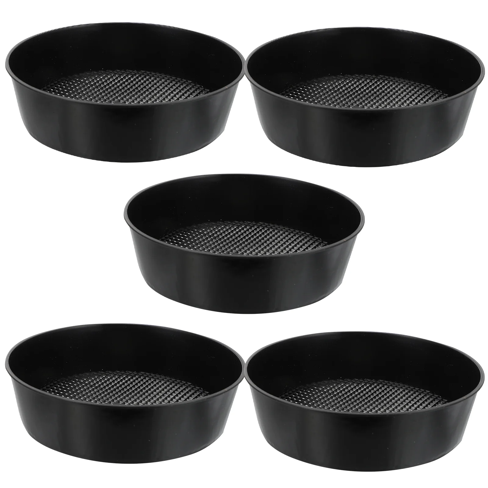

5 Pcs Soil Sieve Rock Sifter Plastic Sand Filter Tools Potting Garden Filters Durable