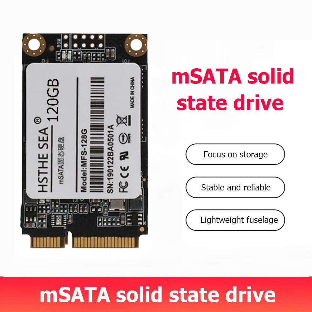 

MSATA Ssd 256 ГБ 128 ГБ 240 ГБ Внутренний твердотельный жесткий диск 3x5 см Mini SATAIII для компьютера аксессуары для настольного ПК ноутбука