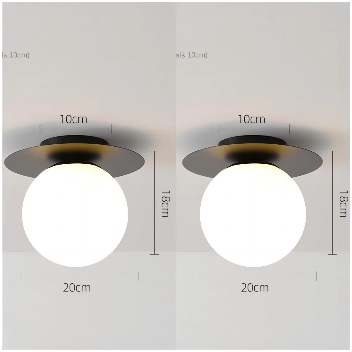 

Встроенная лампа для потолочного светильника в современном стиле, стеклянный шар, Черное золото, искусственные потолочные светильники, люстра, освещение для дома, балкона, лампы