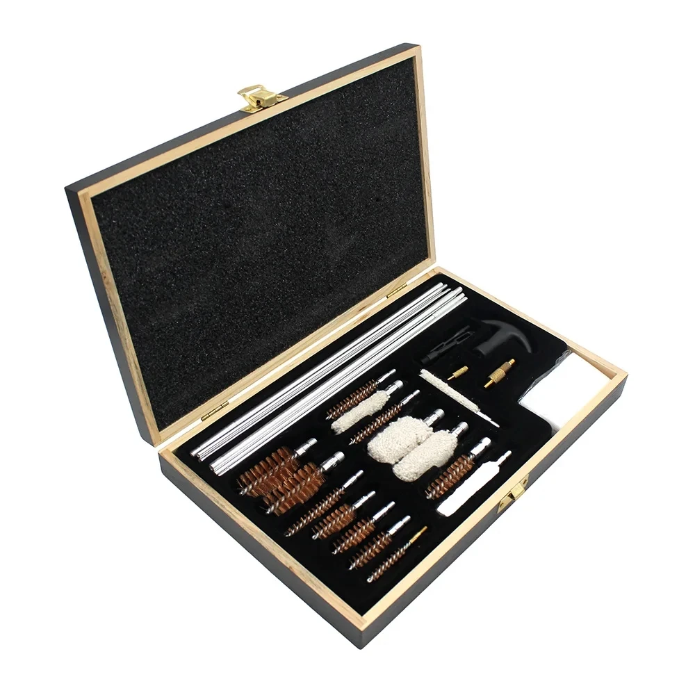Фото Fwoyonze Shotguns Gun Barrel Case, набор щеток для чистки, набор инструментов для чистки винтовки для страйкбольных Hanguns, охотничьи аксессуары №4