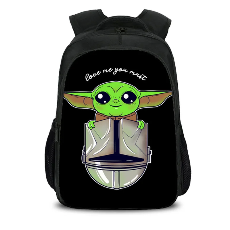 Disney The Mandalorian Backpcak for Boys Girls Baby Yoda Anime Casual School Bags Kindergarten Toddler Teenager Backpack Mochila