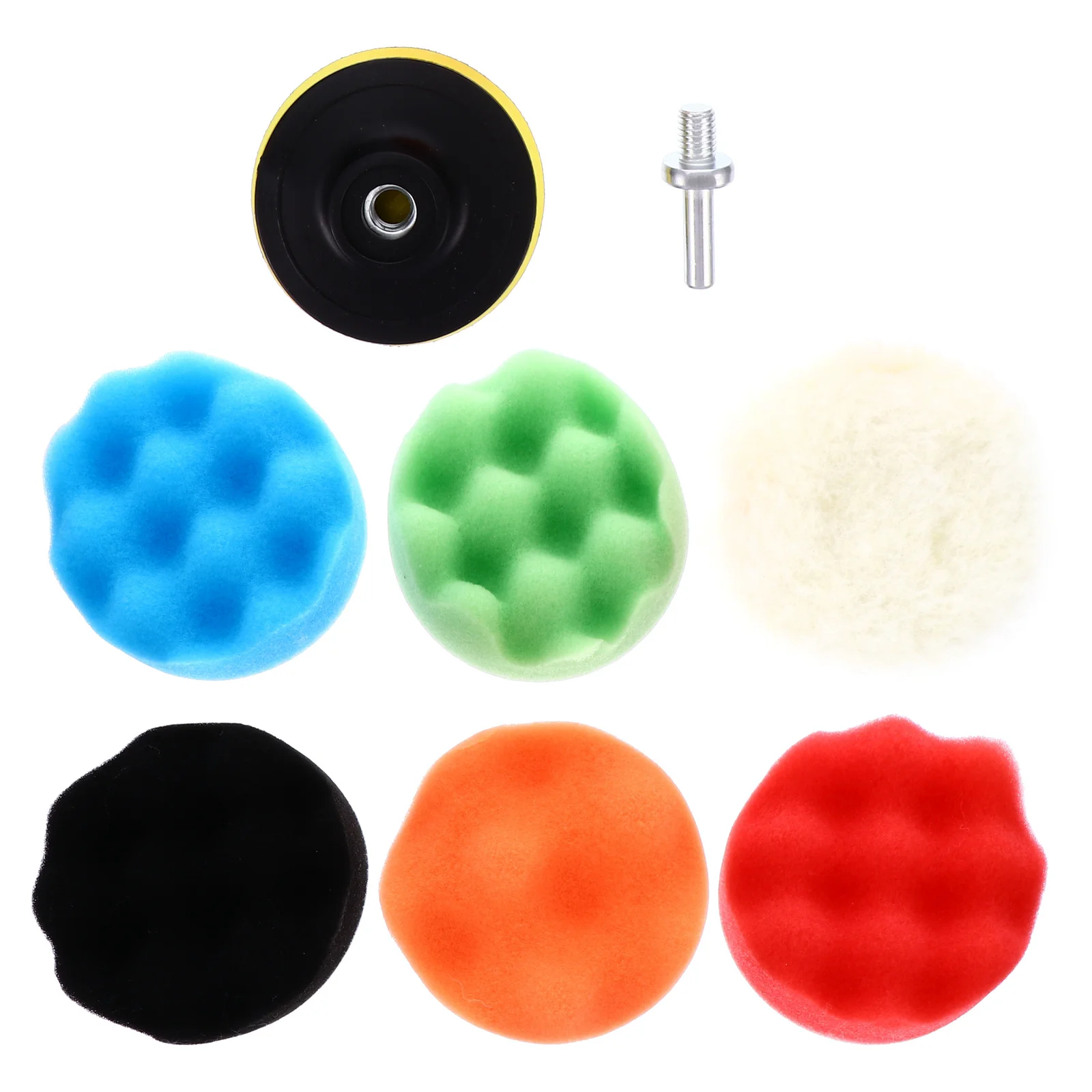 

8 Pcs Polishing Sponge Pads Buffing Foam Sponge Car Buffer Kit Microfiber Seal