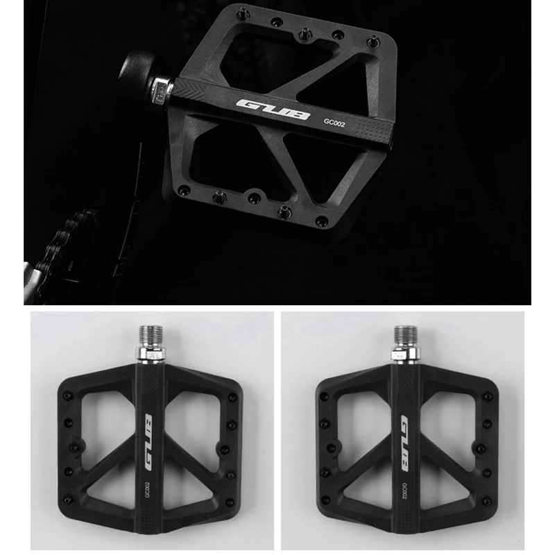 Велосипедные педали GUB Легкие нейлоновые композитные плоские подшипник DU