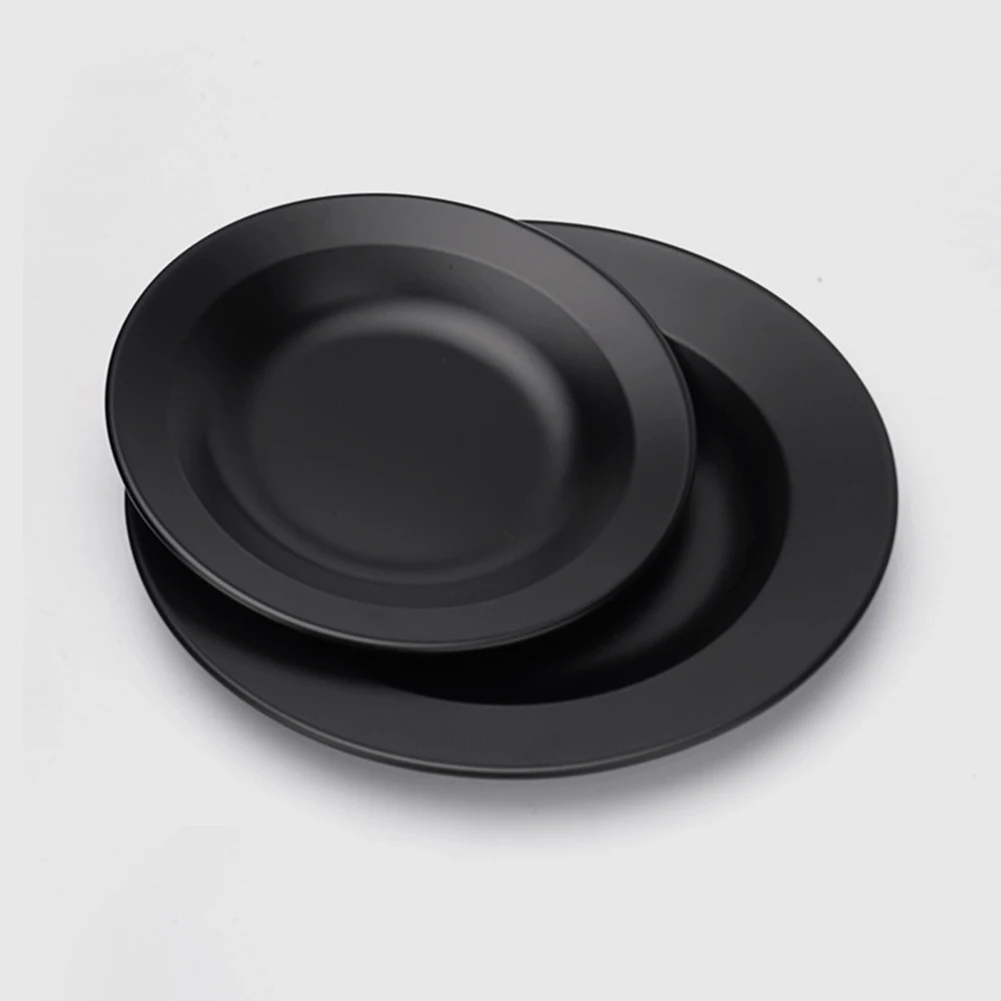 

Non-Stick Camping Pasta Plate Tableware Outdoor Cookware Cooking Pan Picnic Dish For Long Hikes Camping Trips