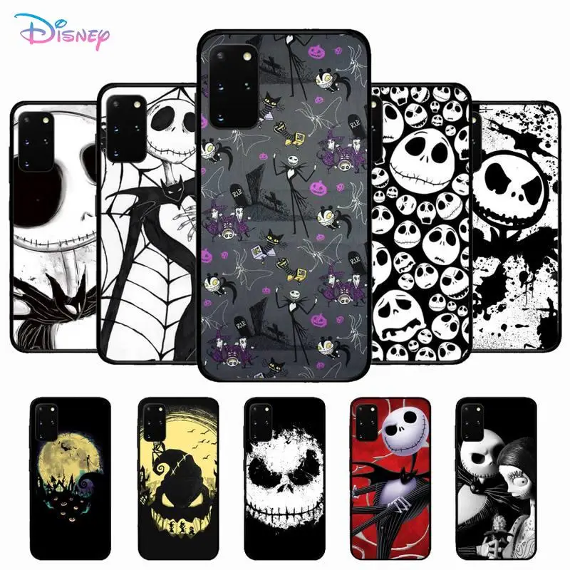 

Disney Jack Skellington Phone Case for Samsung S10 21 20 9 8 plus lite S20 UlTRA 7edge