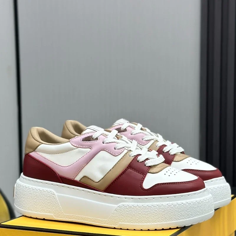 Высококачественная Новинка 2024 модная женская повседневная обувь из воловьей