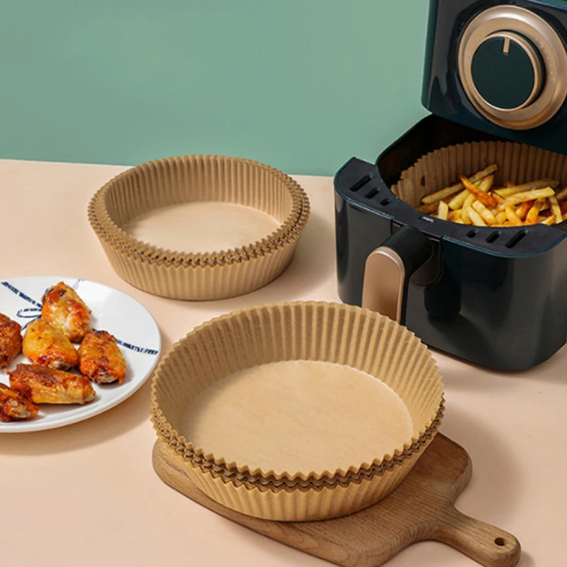 

50x Air Fryer Disposable Paper Liner Mat Non-stick for Baking Roasting Oil-proof