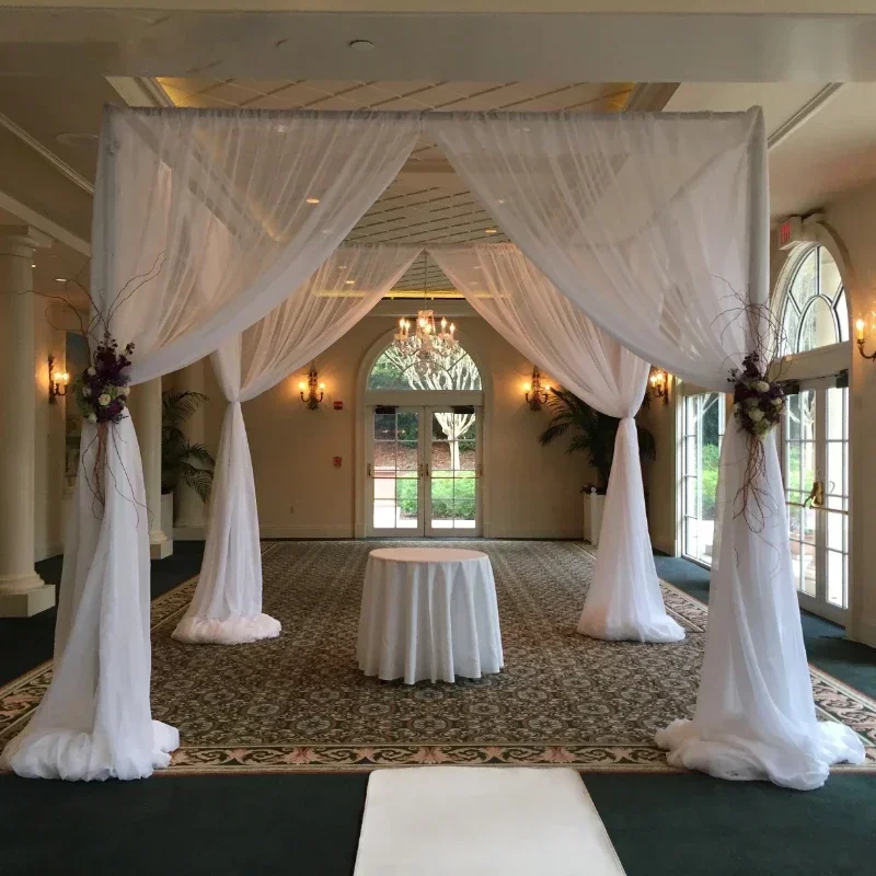 Квадратная Свадебная занавеска стойка для фона с аркой портативная рама из