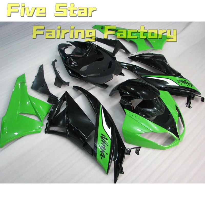 

Комплект обтекателей для мотоцикла Kawasaki Ninja ZX6R 636 2009 2010 2011 ZX 6R литьевая форма для кузова Premium Green Black Shell