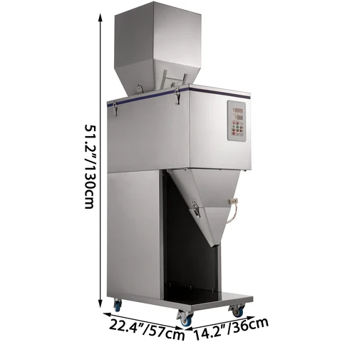 VEVOR автоматическая машина для взвешивания порошковых частиц, 10-3000 г, чайные гранулы, количественные зерновые семена, стандартный Упаковочный Инструмент