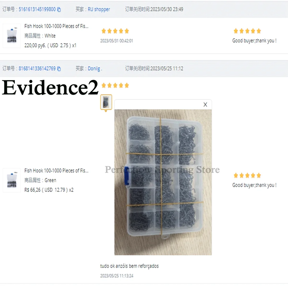 100-1000 шт. Детский набор рыболовных крючков из высокоуглеродистой стали