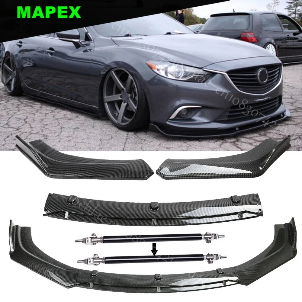 

Для Mazda 6 2014-2018 передний бампер, спойлер, сплиттер и стойки, карбон
