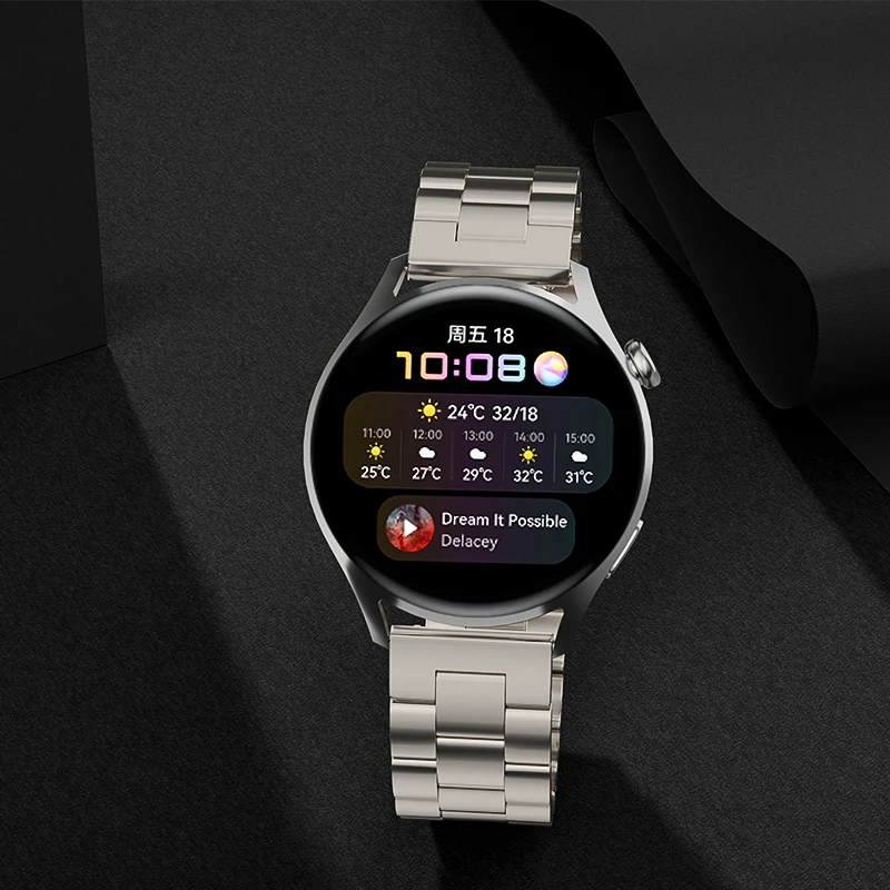 Titanium Watch Strap for Original Huawei Watch 3 3 Pro,20mm 22 mm Titanium Metal Watch Band for Huawei GT 3 Gt2 GT 2E Wrist Band