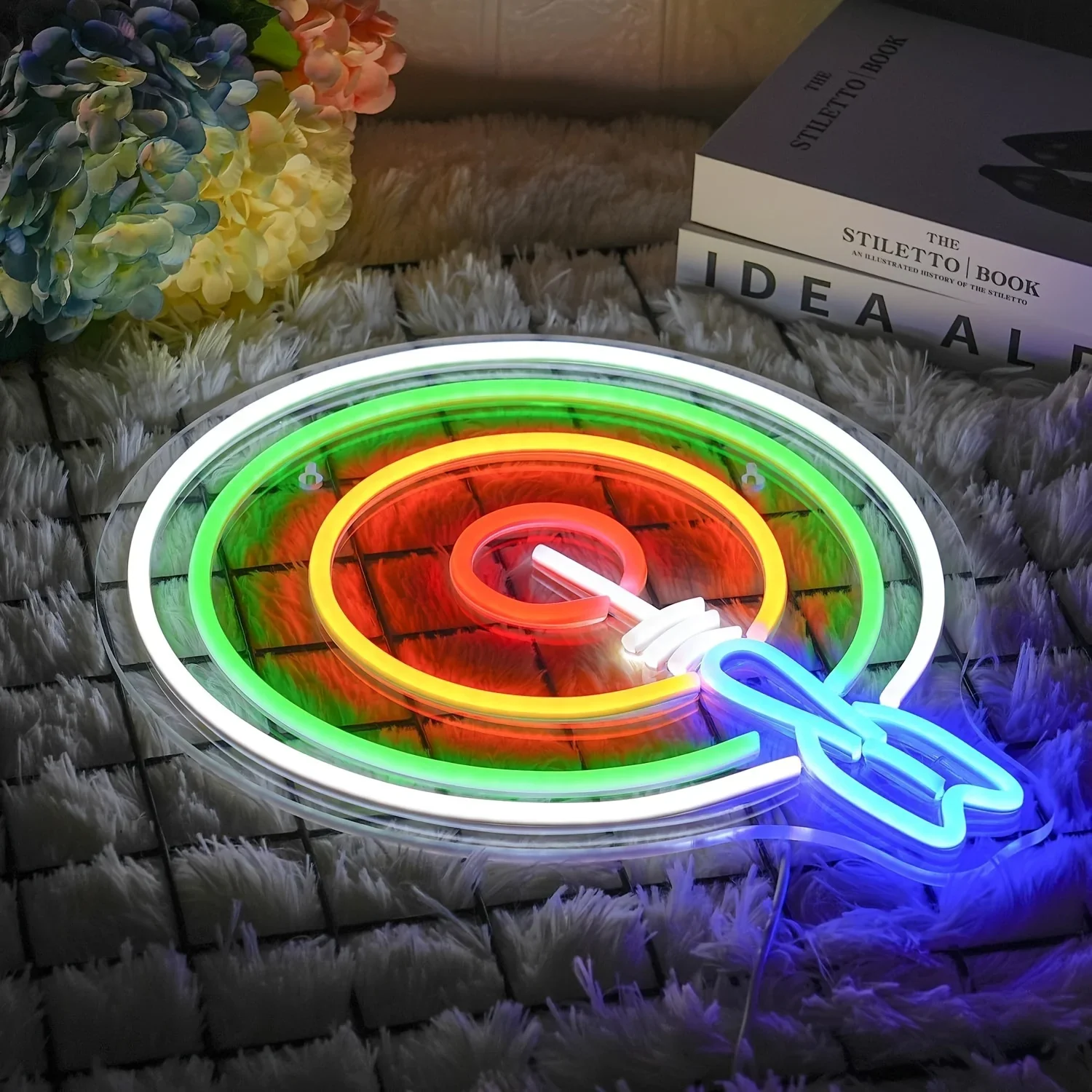 Регулируемая Яркость Неоновая Вывеска USB Настенное Украшение Для Спальни