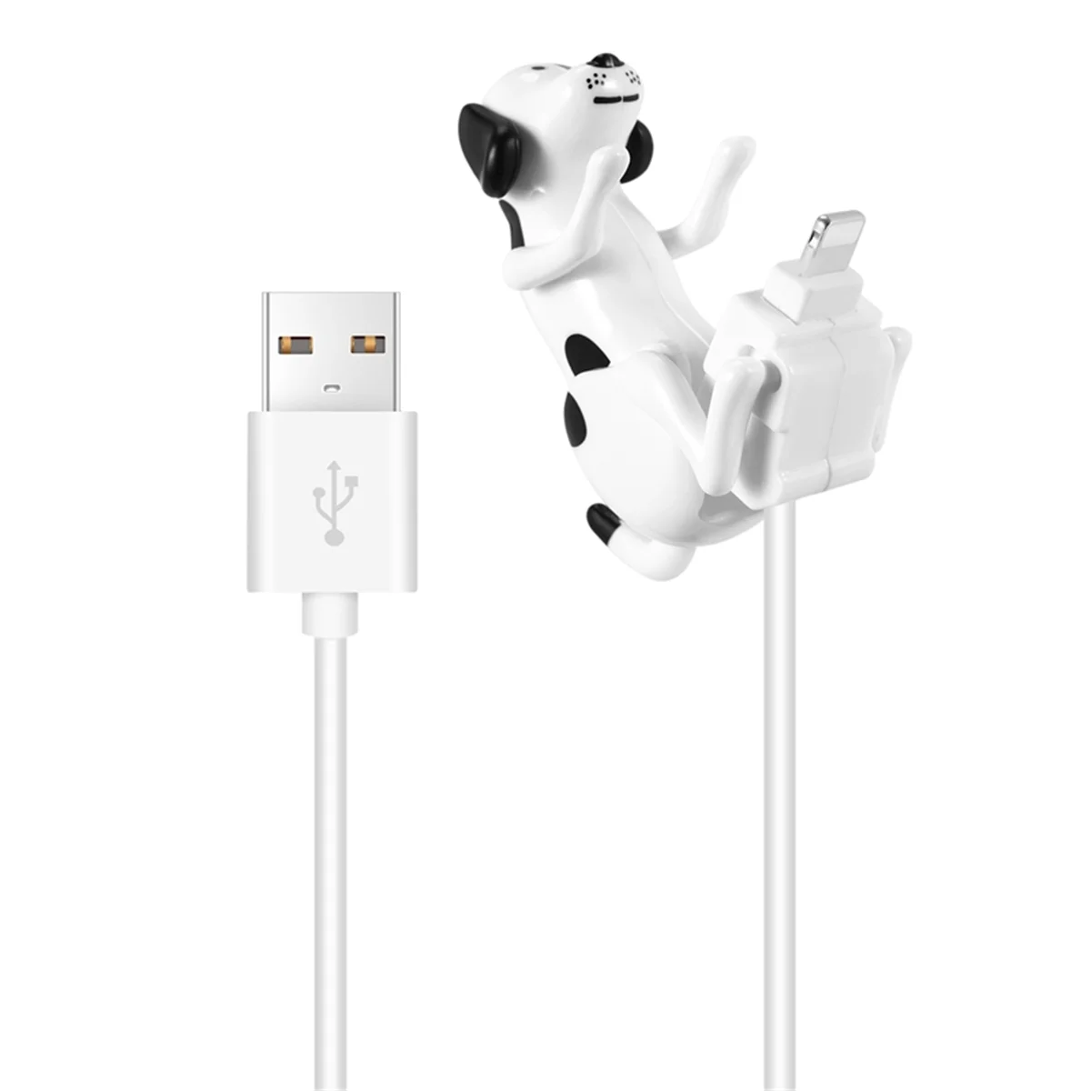 USB-кабель забавное зарядное устройство для горбатой собаки iPhone 13/12/11 и других