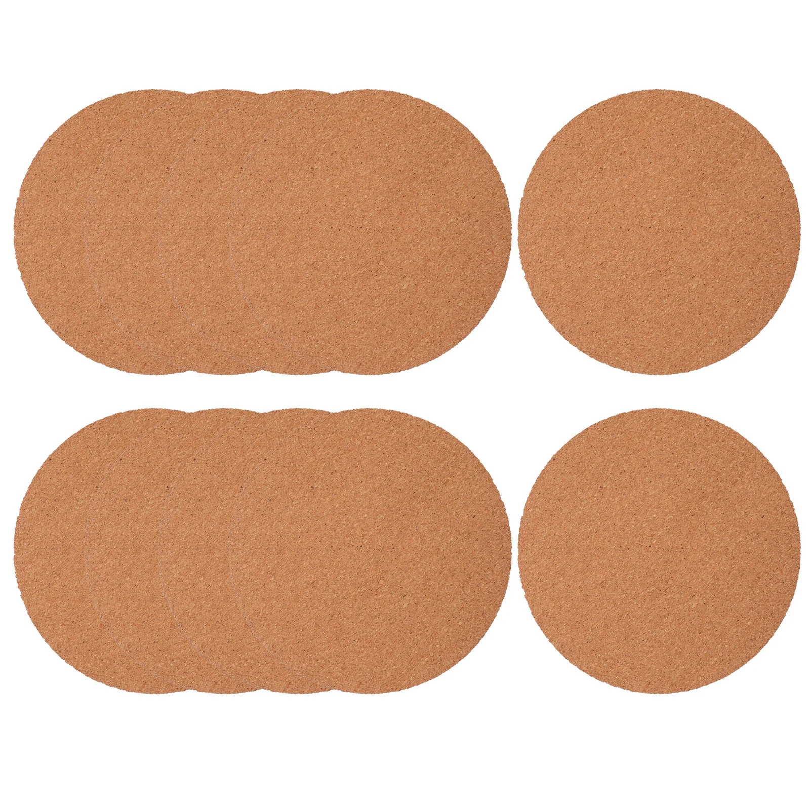 

10 Pcs Coasters Garden Pots Cork Round Mat Flowerpot Pads Mats Saucer Plate