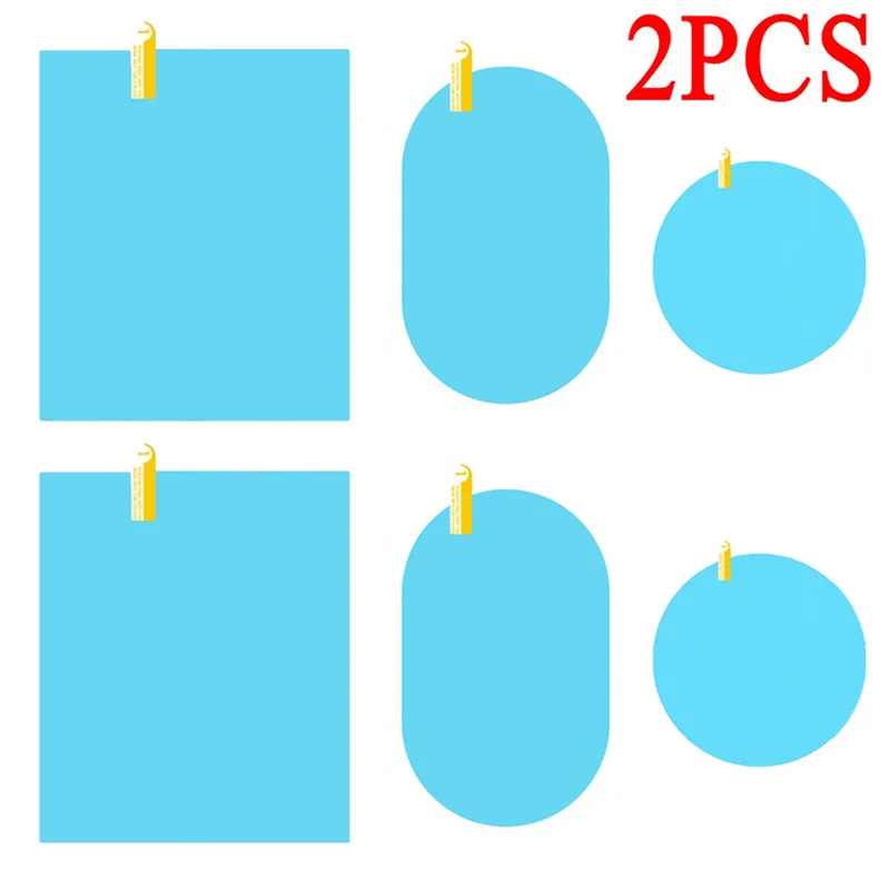 Автомобильная непромокаемая пленка-наклейка для зеркала заднего вида 2 шт.