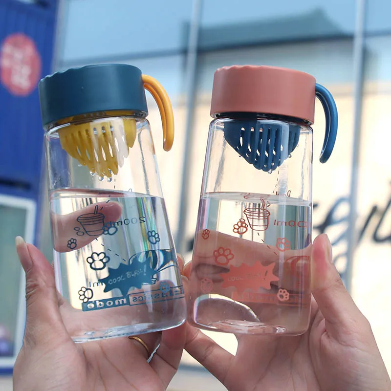 

Simple rope lifting graduated cup Space cup Student water bottle Drop resistant water cup