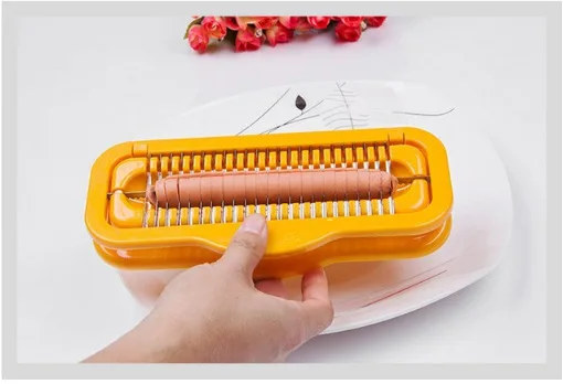 

Hot dog slicer sausage cutter auxiliary creative kitchen gadgets vegetable cutter