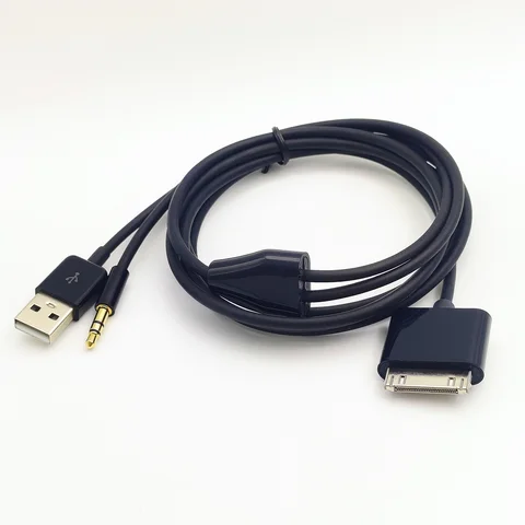 Автомобильный кабель AUX 30-3, 5 мм для iPhone, iPod, iPad