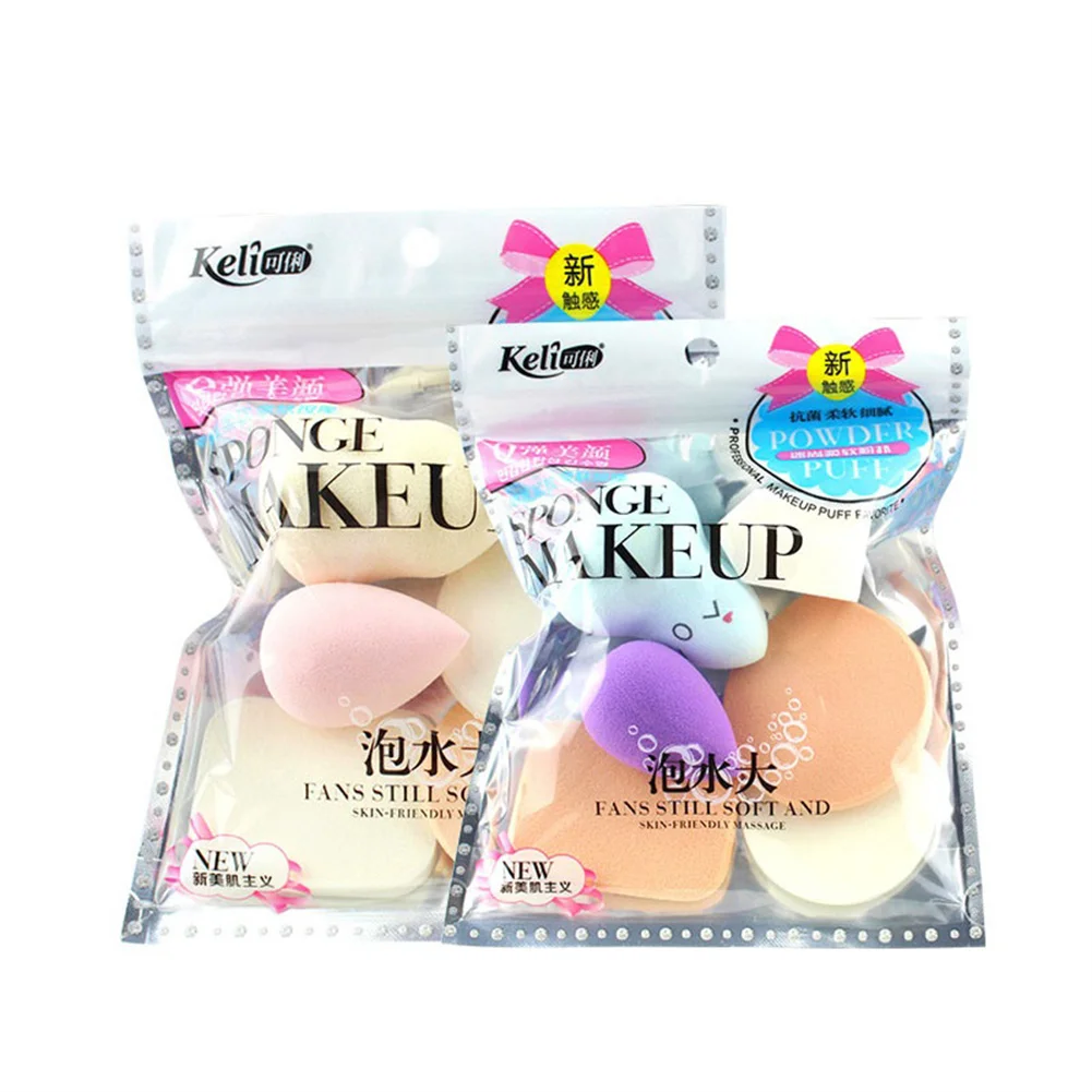 

6PCS/Set Makeup Sponge Cosmetisc Puff Water Drop Blending Shape Puff Wet and Dry Face Foundation Puff makeup egg