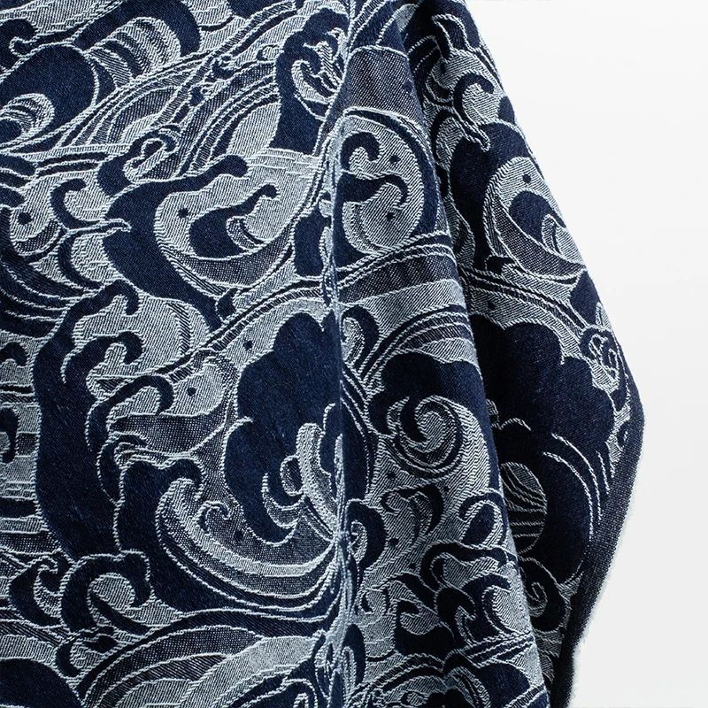 Жаккардовая моющаяся джинсовая ткань Hailang брюки в китайском стиле пальто подушка