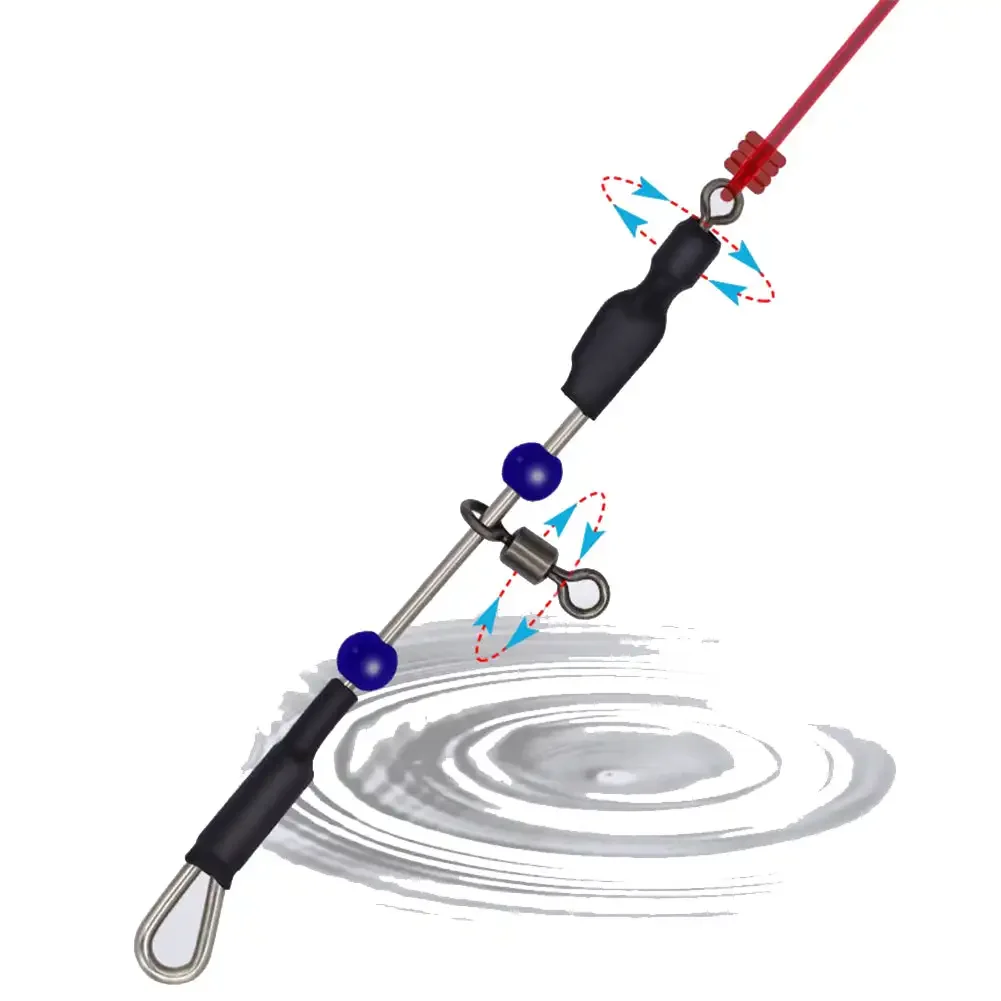 10 шт. поворотный рыболовный соединитель с подшипником быстрый крючок Urfe Para Temporales