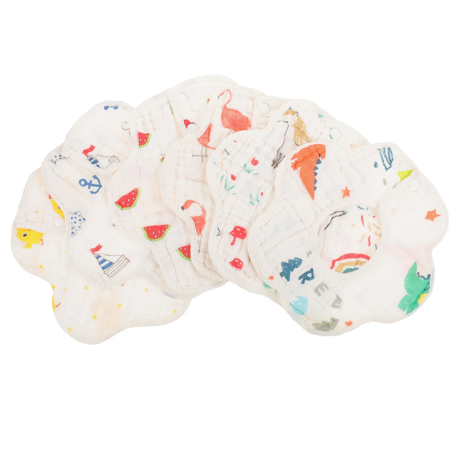 

6 шт., водонепроницаемые нагрудники для новорожденных