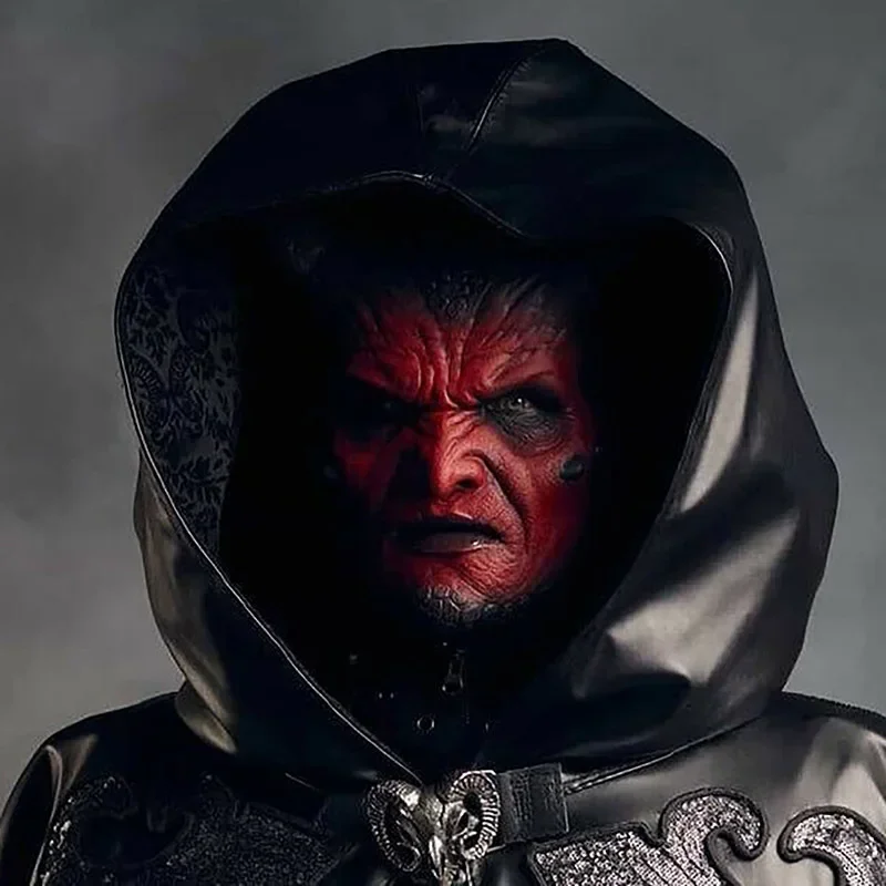 Belial The Demon Mask IKARI THE DEMON Маска с рогами Дьявол Латексный костюм для косплея Реквизит