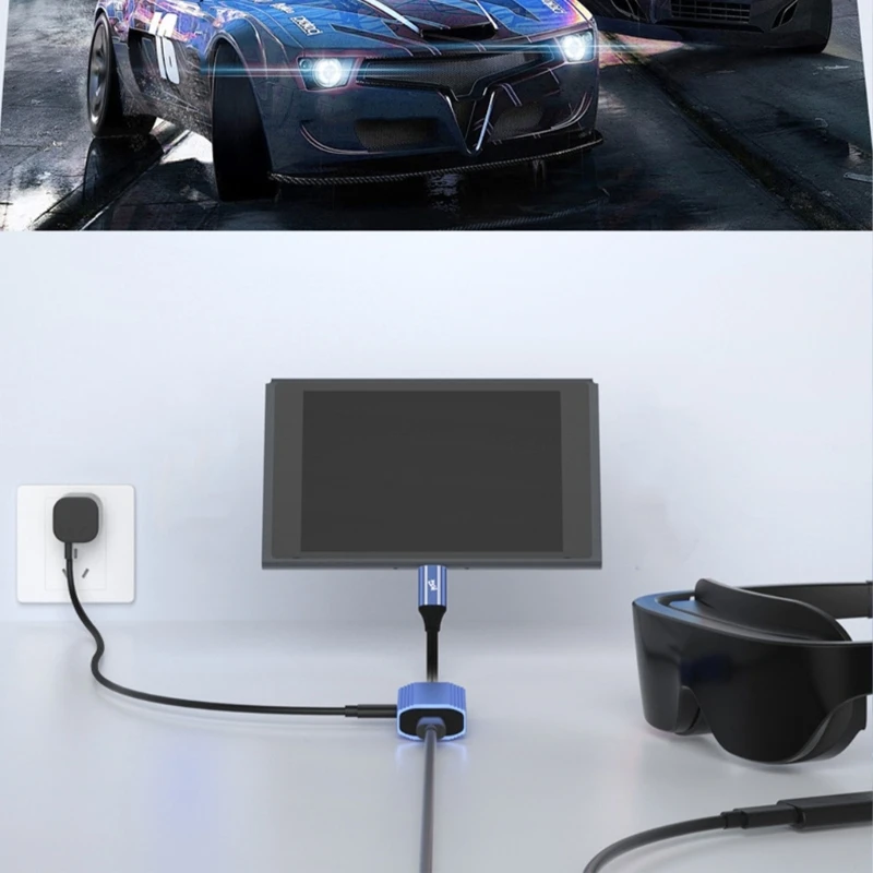 Адаптер питания PD100W типа C для зарядки и подачи на очки AR