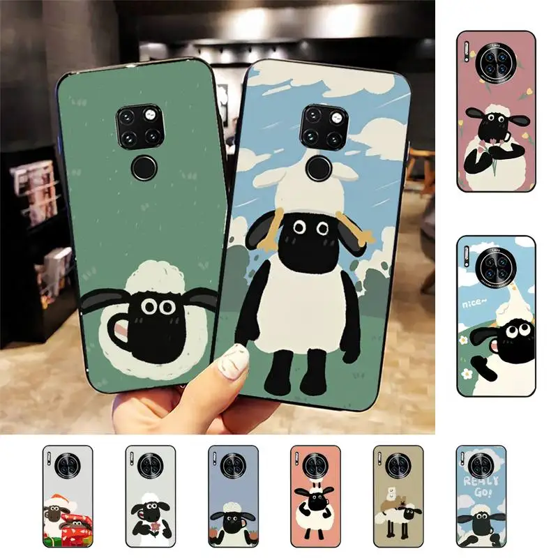 

Cute Cartoon Sheep Phone Case for Huawei Mate 20 10 9 40 30 lite pro X Nova 2 3i 7se