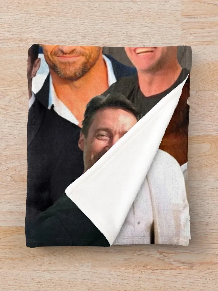 Хью Джекман фотоколлаж 2 пледы спальный мешок диваны украшения красивые одеяла