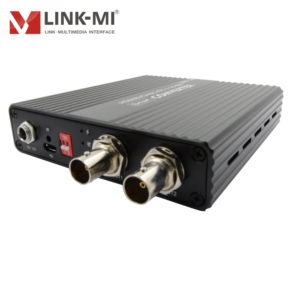 LINK-MI HDMI VGA и CVBS к SD/HD/3G-SDI преобразователь 1x2 разветвитель Многофункциональный 1080P BNC