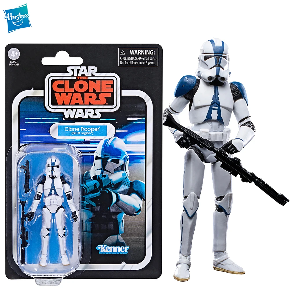 

[In-Stock] Hasbro Star Wars The Vintage Collection Clone Trooper (501st Legion) 3.75-Inch Action Figures Collectible Model Toys