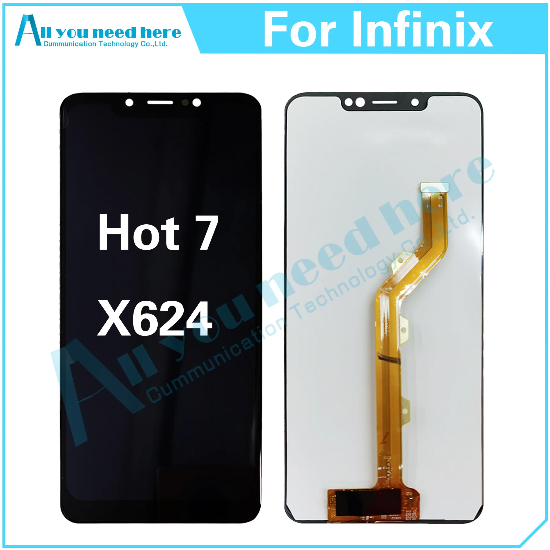 100% тест AAA для Infinix Hot 7 X624 ЖК-дисплей кодирующий преобразователь сенсорного экрана в сборе запасные части для замены