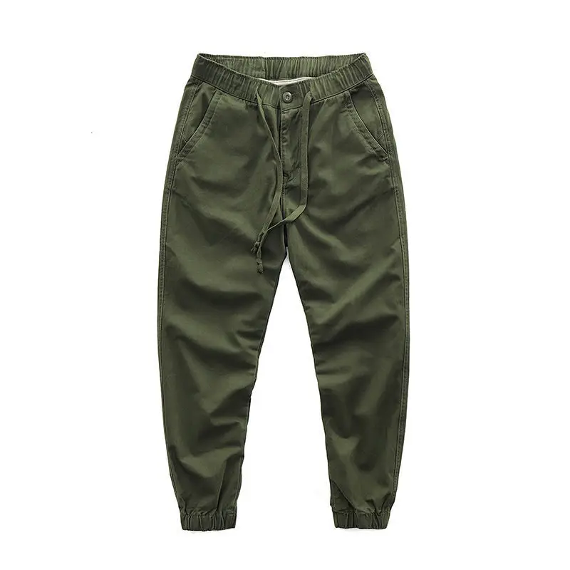 

Fashion 2022 outdoor Workwear Men's Casual Sport Cropped Leg Harem track Pants Plus Size 5XL Cotton Spring Autumn cargo trousers