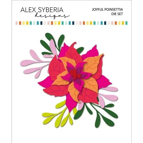 

Набор металлических штампов Joy Poinsettia, базовые предметы для скрапбукинга