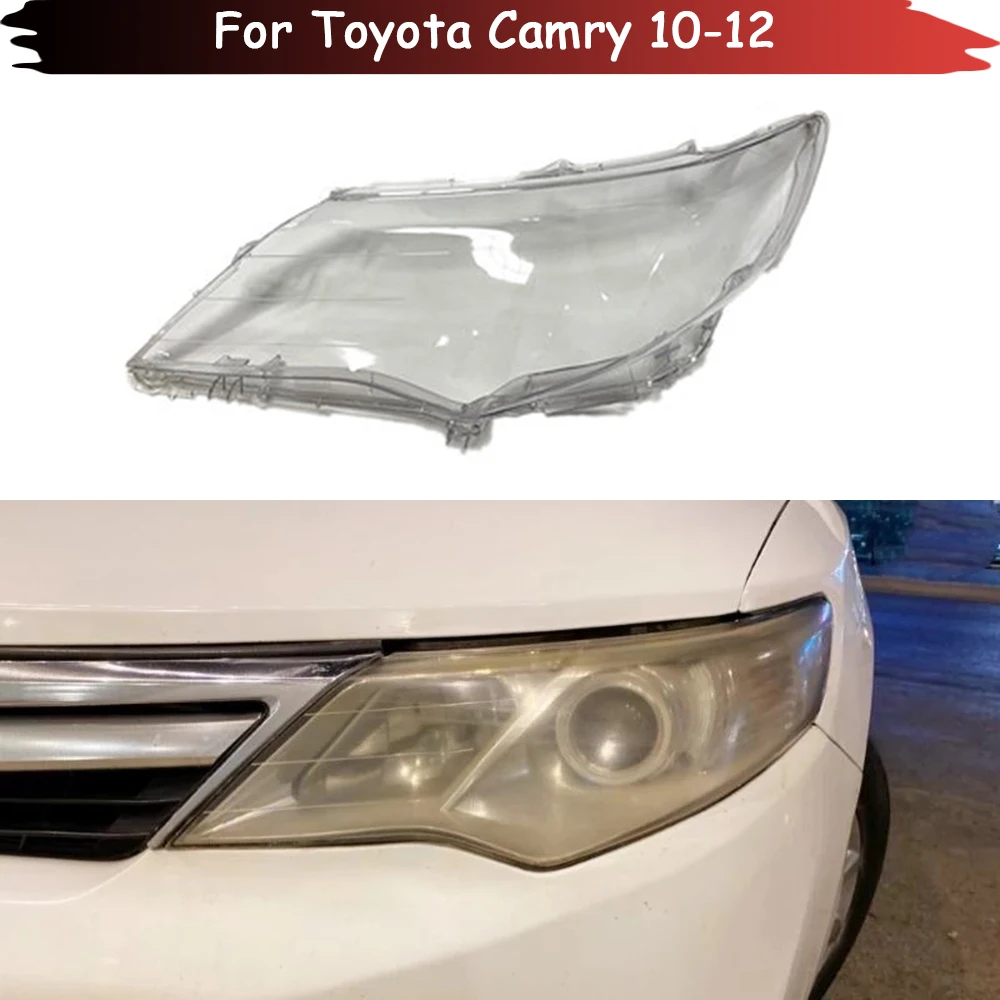 Car Front Headlight Lens Glass Auto Shell Headlamp Lampshade Head Light Lamp Cover Lampcover For Toyota Camry 2010 2011 2012